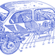 Illustration for article titled Some Crazy Russian Made a Beautiful Retro-Modern Zaz 965 Out of a Modern Volkswagen Beetle